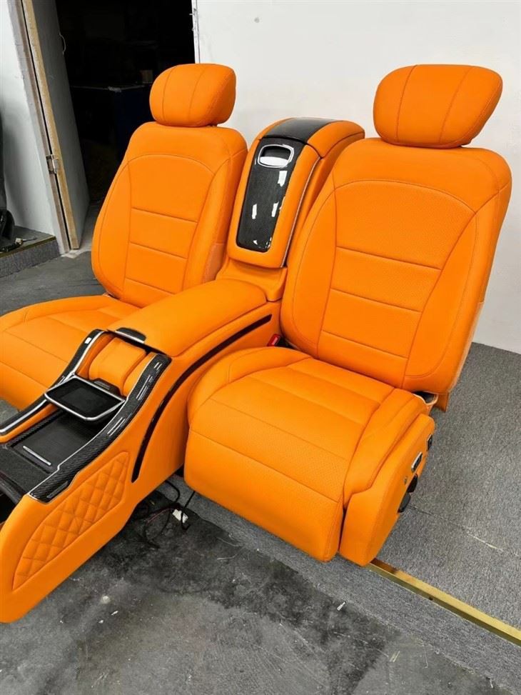 Mercedes-Benz GLS Orange Luxury VIP Seat Interior Upgrade Kit_900